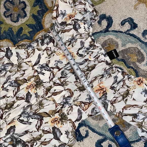 ❤️ Women’s NWT Sz 0 TORRID Tea Length Wash Challis Off Shoulder Peasant Dress - Picture 10 of 12